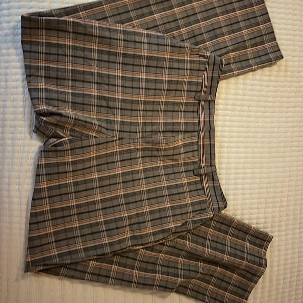 Express plaid women’s wide leg trouser pant size 10 x negin mirsalehi